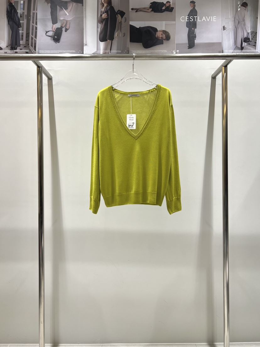 CESTLAVIE韓國直郵女裝新款職業26春夏推薦針織衫V領春款CESTLAVIE針織衫