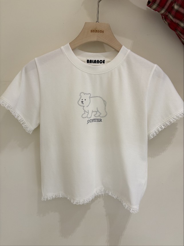 BALANCE韓國代購女裝新品推薦時尚真品職業休閑T恤刺繡春款BALANCET恤