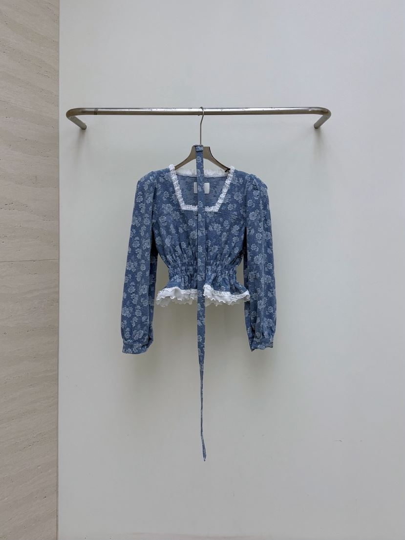 AB東大門直郵女士新款熱賣26春夏休閑推薦襯衫蕾絲衫含腰帶AB襯衫/蕾絲衫