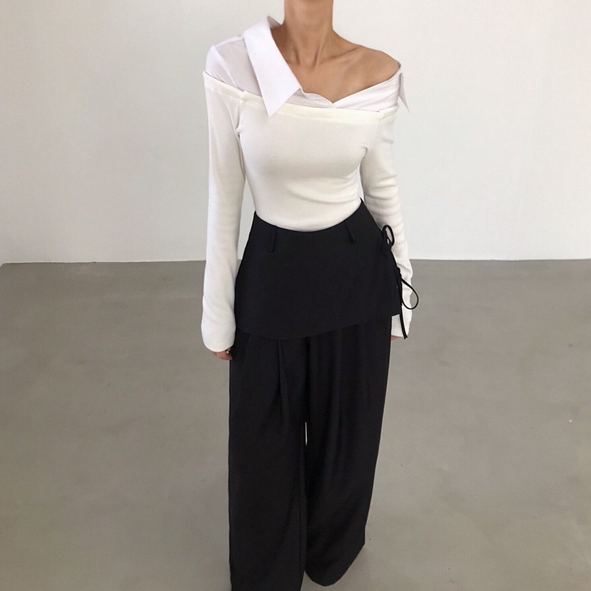 2TWO MOON韓國代購女士新款時尚26春夏熱賣職業襯衫蕾絲衫2TWO MOON襯衫/蕾絲衫