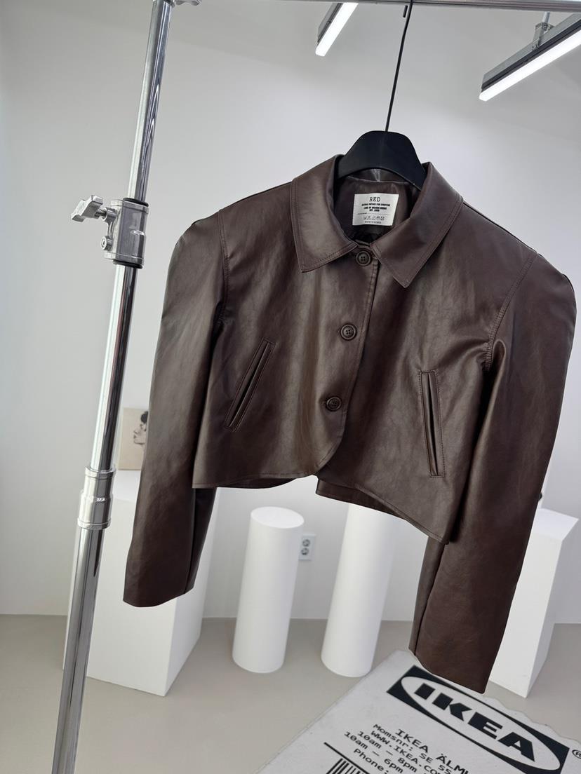 RED-A東大門直郵女裝新品真品時尚26春夏熱賣休閑皮衣春款RED-A皮衣