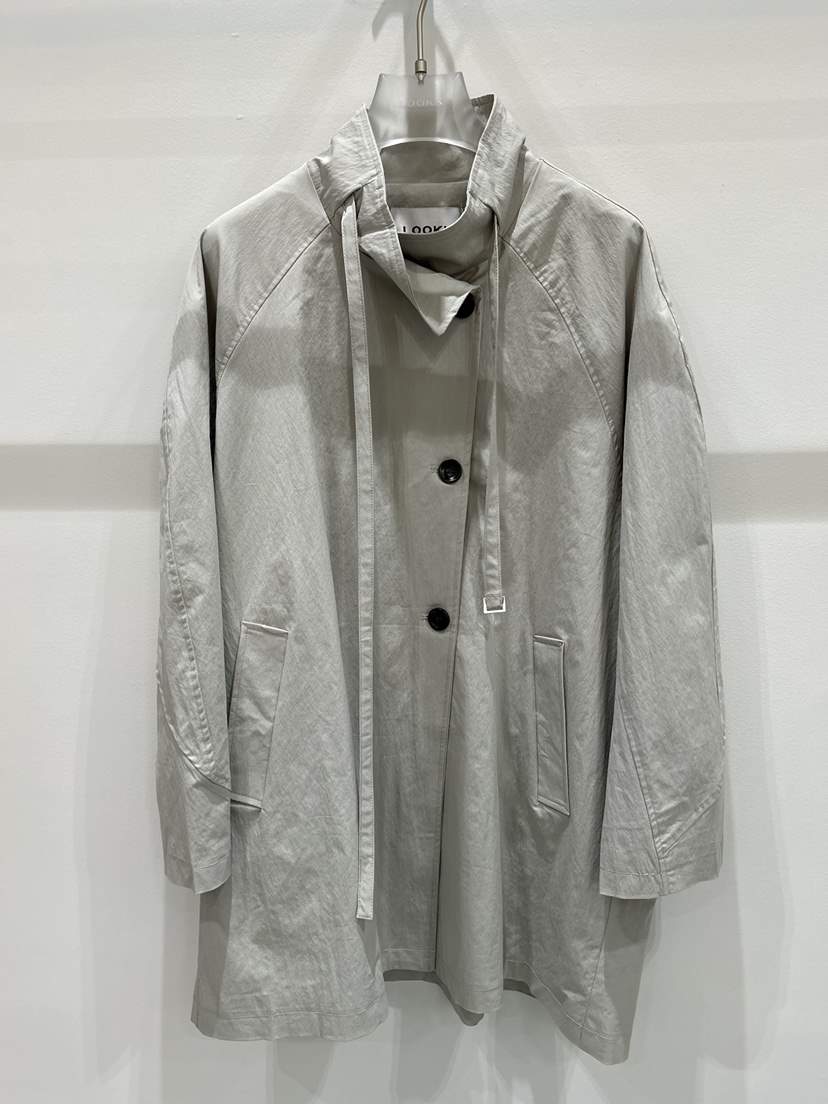 LOOKK/MIMME東大門代購女士新品真品休閑長款風衣春款腰帶LOOKK/MIMME長款風衣