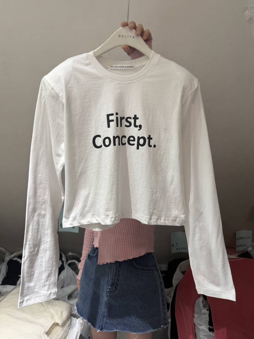BELITA-L韓國直郵女裝新品26春夏熱賣職業時尚長袖T恤春款BELITA-L長袖T恤