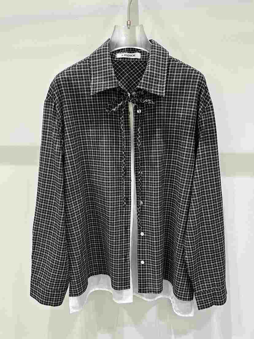 LOOKK/MIMME東大門代購女士新品職業時尚襯衫蕾絲衫春款LOOKK/MIMME襯衫/蕾絲衫