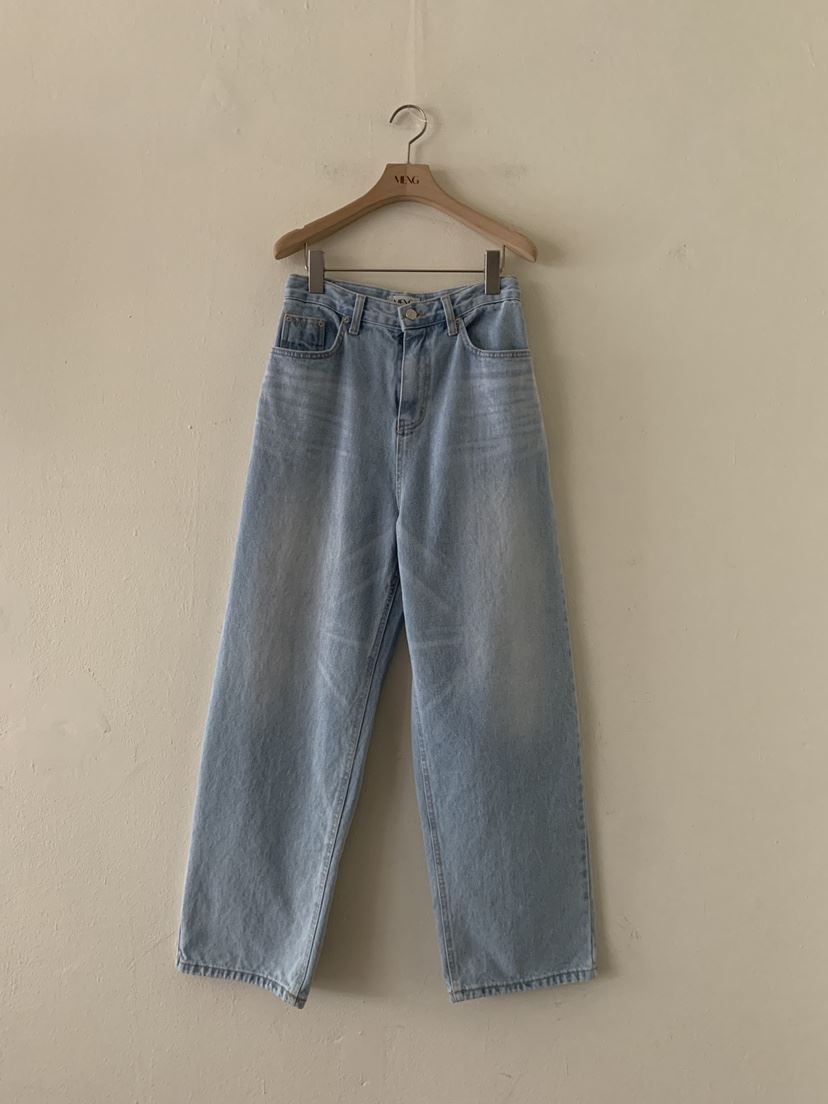MENG韓國直郵女裝新品職業推薦休閑熱賣26春夏真品牛仔褲MENG牛仔褲