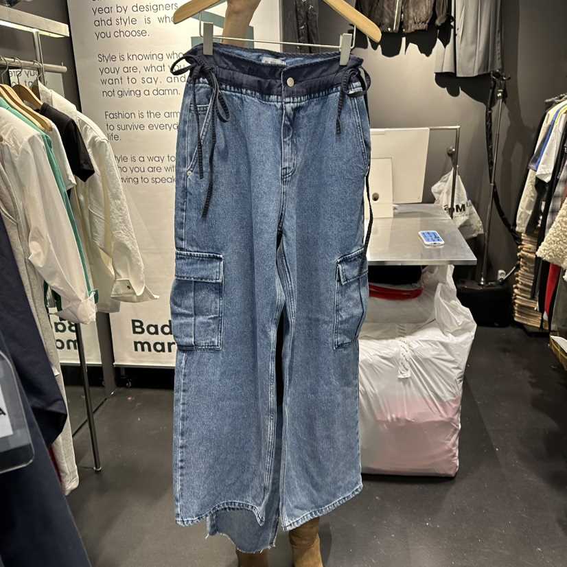 EL BOSQUE東大門實拍女士新品休閑熱賣人氣時尚牛仔褲春款EL BOSQUE牛仔褲