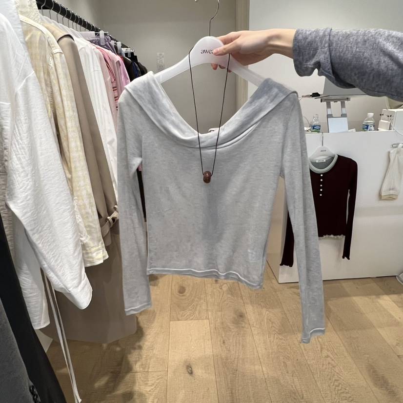 RUMIRU/AWEAR東大門實拍女士新品真品時尚長袖T恤不含項鏈awear/RUMIRU長袖T恤