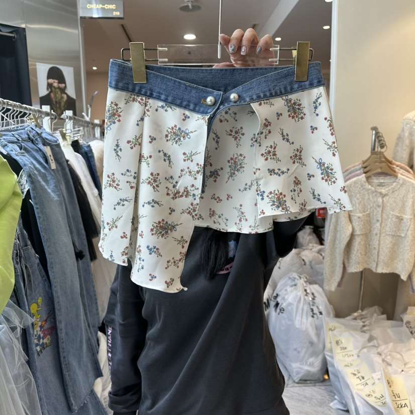 CHEAP-CHIC韓國直郵女裝新品26春夏時尚短裙喇叭形春款腰帶CHEAP-CHIC/CHARLES THE SECOND短裙