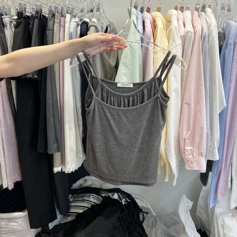 RIVEROOM東大門直郵女裝新款時尚26春夏職業真品吊帶背心RIVEROOM吊帶/背心