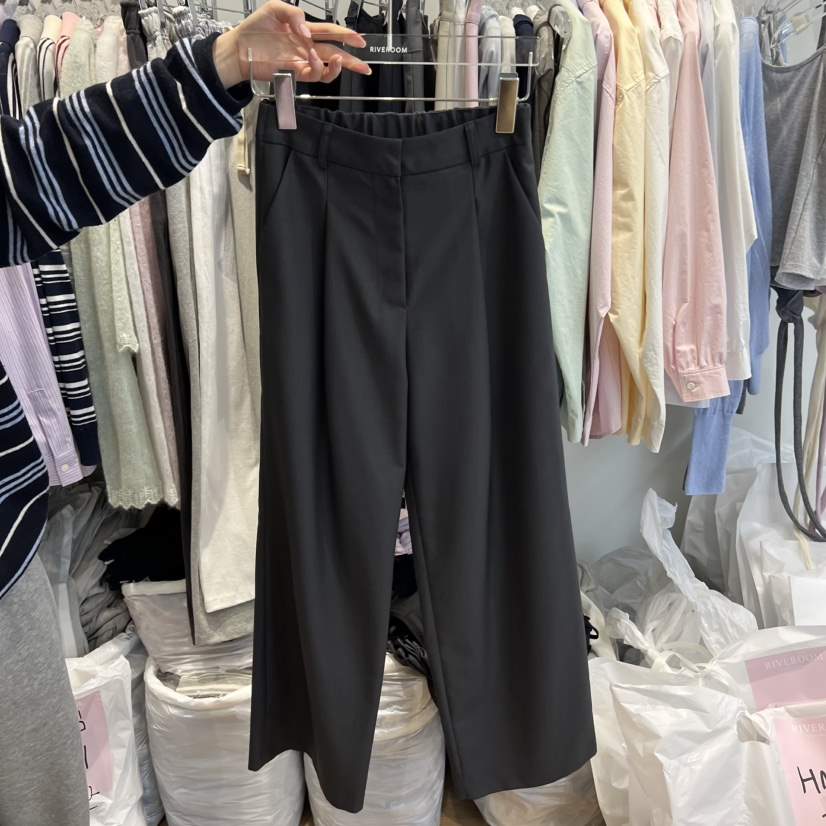 RIVEROOM韓國直郵女裝新品人氣時尚休閑26春夏真品休閑褲RIVEROOM休閑褲