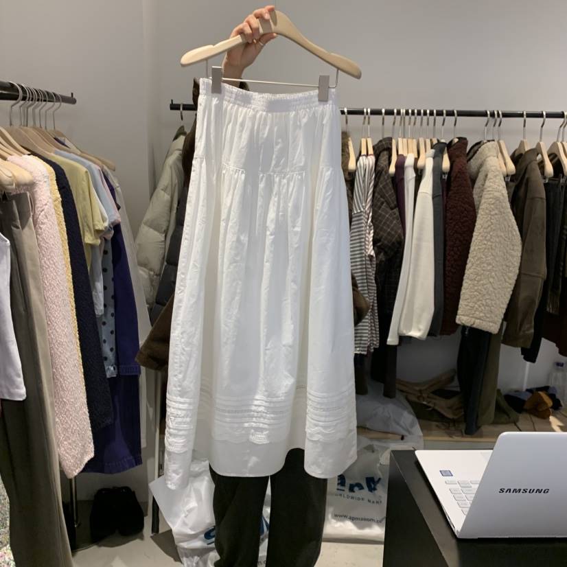 PLATE東大門直郵女士新款26春夏職業時尚人氣休閑真品長裙PLATE長裙