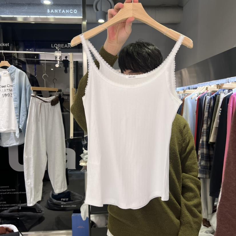 BANY ANCO東大門實拍女士新款推薦真品時尚吊帶背心蕾絲BANY ANCO吊帶/背心