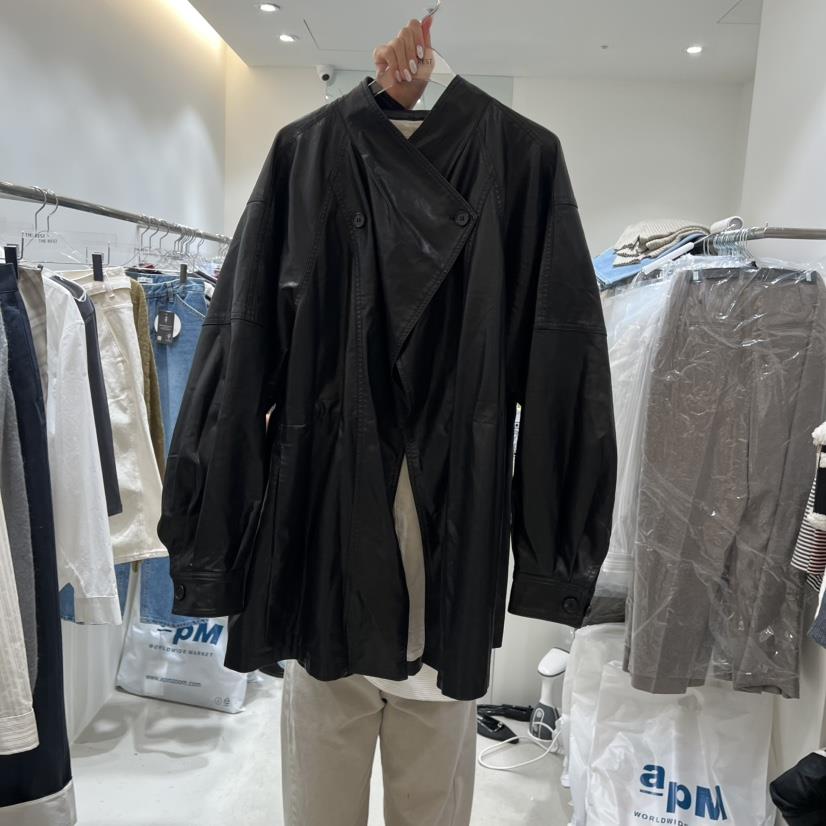 THE REST韓國直郵女裝新品休閑時尚推薦26春夏熱賣夾克皮革THE REST/UNNOEUD夾克