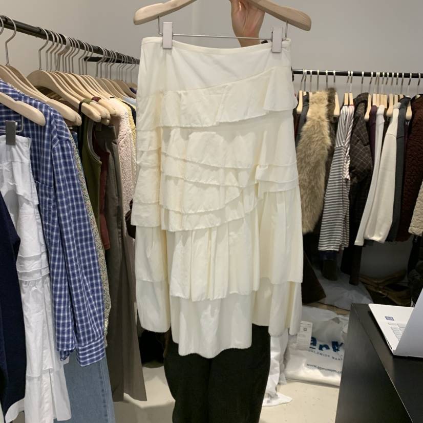 PLATE韓國直郵女士新品熱賣26春夏休閑真品職業半身裙中短裙PLATE半身裙/中短裙