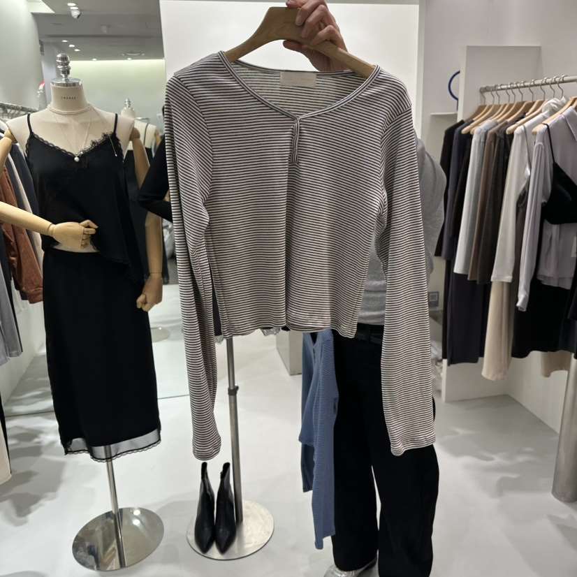 AHOY韓國代購女裝新款真品26春夏熱賣人氣休閑長袖T恤春款AHOY長袖T恤