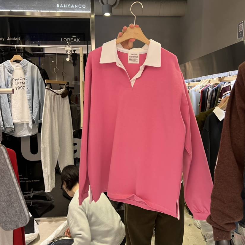 BANY ANCO東大門實拍女士新款26春夏人氣休閑時尚長袖T恤BANY ANCO長袖T恤