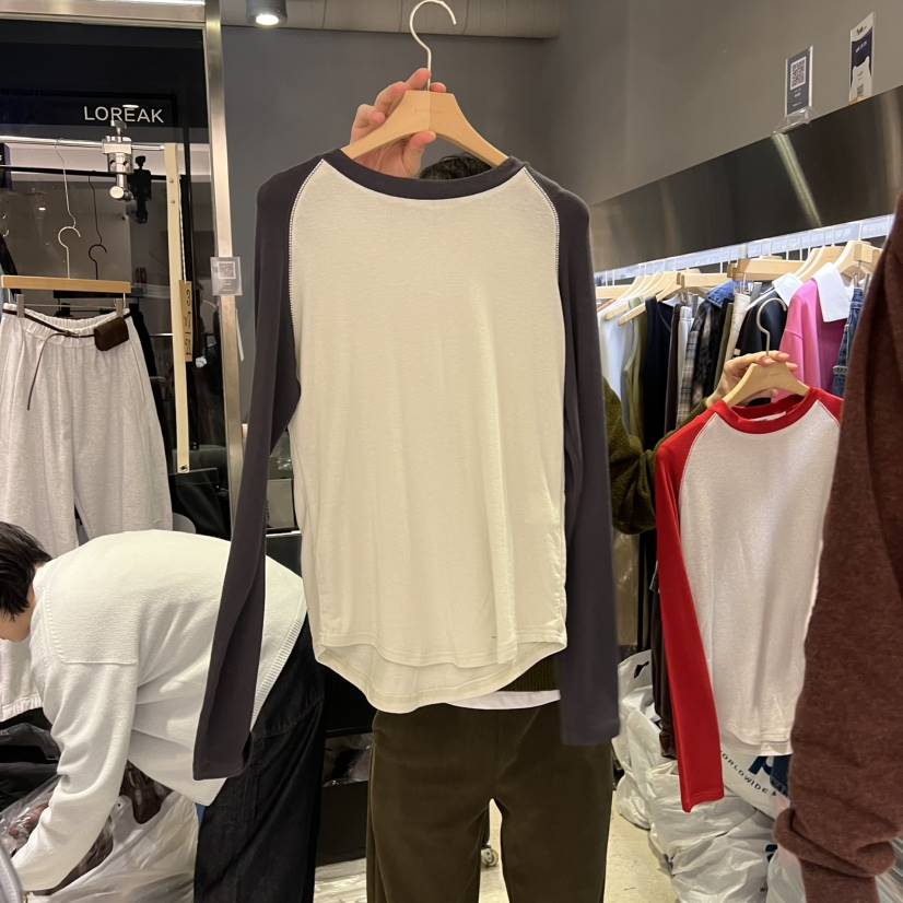 BANY ANCO韓國代購女裝新品人氣時尚推薦真品長袖T恤天絲BANY ANCO長袖T恤