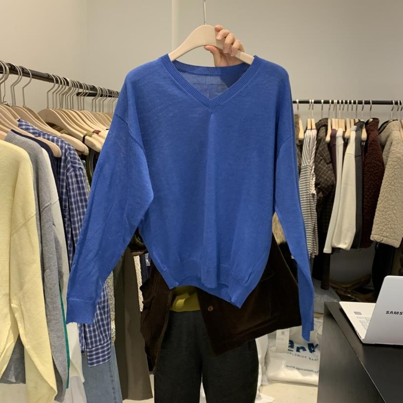 PLATE東大門代購女裝新款26春夏人氣真品時尚推薦針織衫V領PLATE針織衫