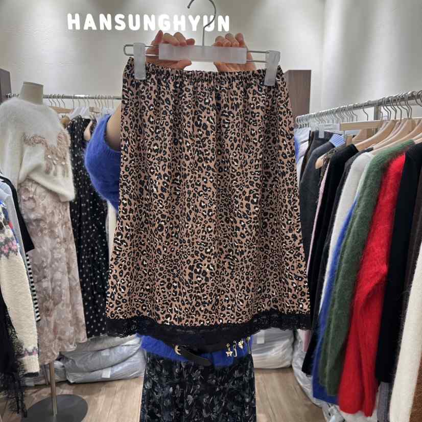 HANSUNGHYUN韓國直郵女裝新品推薦人氣半身裙中短裙春款蕾絲HANSUNGHYUN半身裙/中短裙