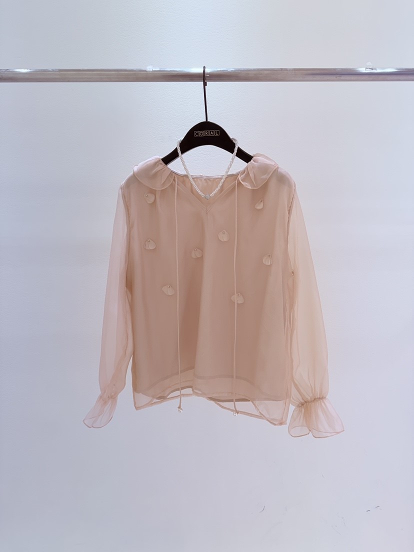 CORAL韓國直郵女士新品時尚人氣熱賣職業襯衫蕾絲衫不含配飾CORAL襯衫/蕾絲衫