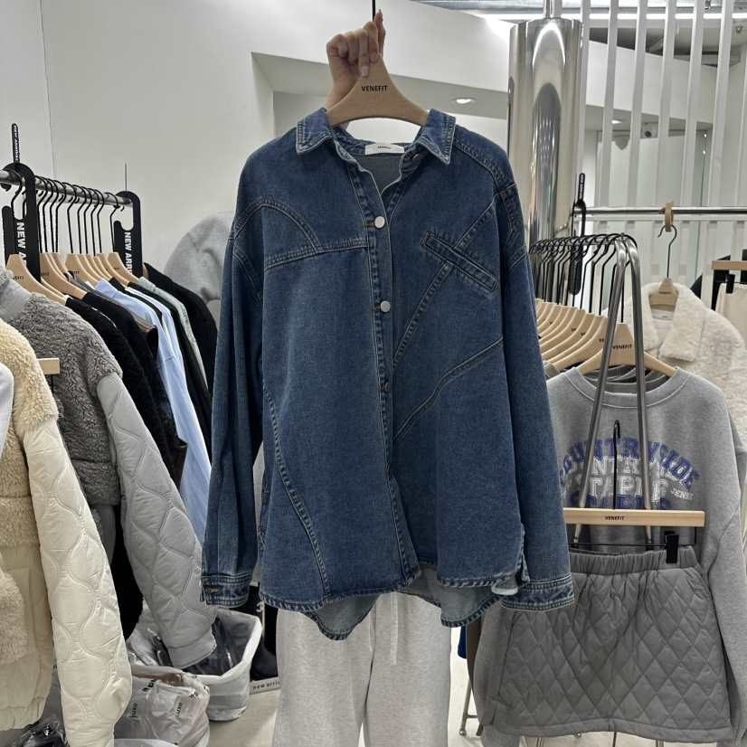 VENEFIT韓國直郵女裝新款休閑熱賣職業真品襯衫蕾絲衫春款VENEFIT/JENNIE襯衫/蕾絲衫