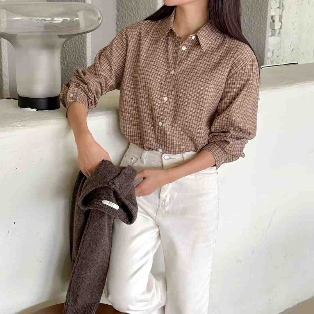 VERY GOOD東大門直郵女士新款時尚人氣襯衫蕾絲衫不含披肩VERY GOOD襯衫/蕾絲衫