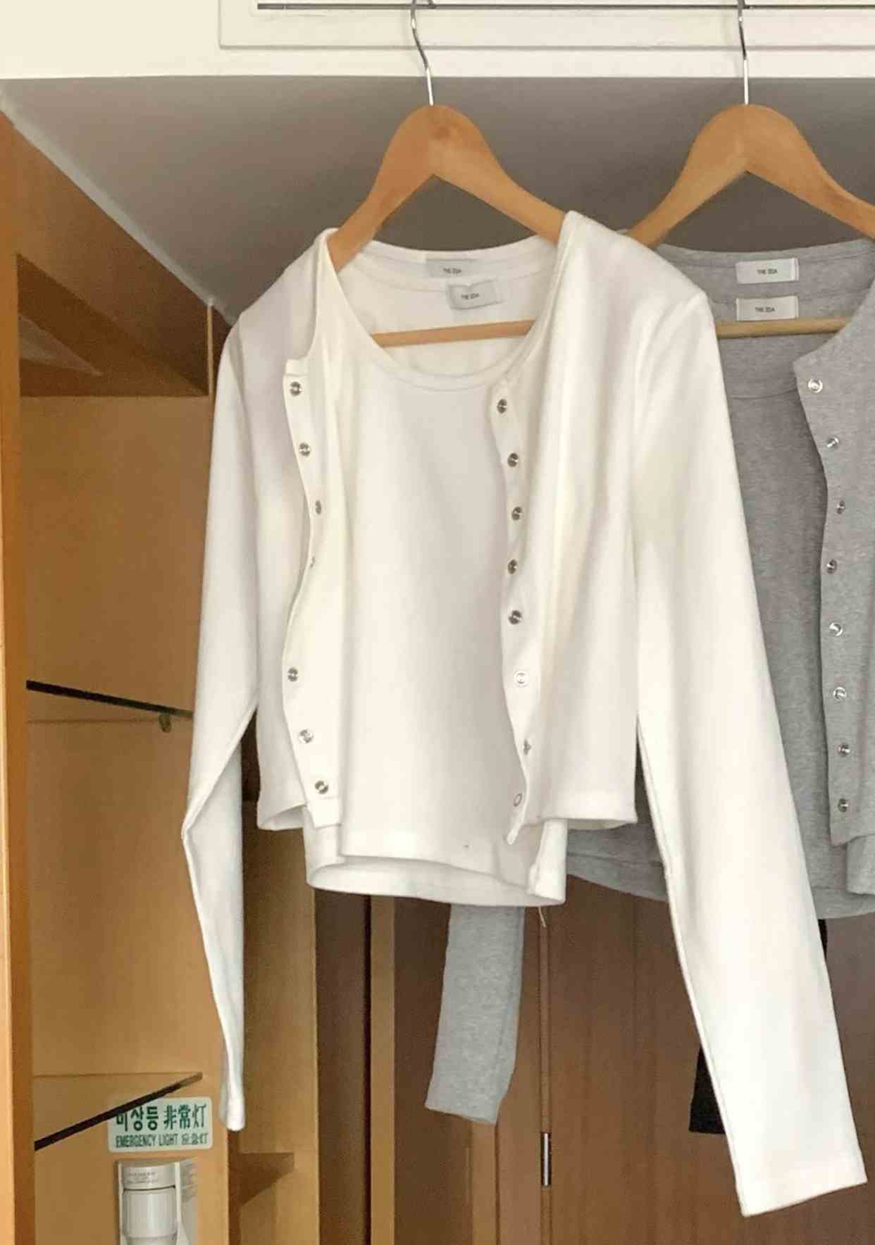 THE ZOA東大門實拍女裝新品時尚真品26春夏長袖T恤兩件套套裝THE ZOA長袖T恤