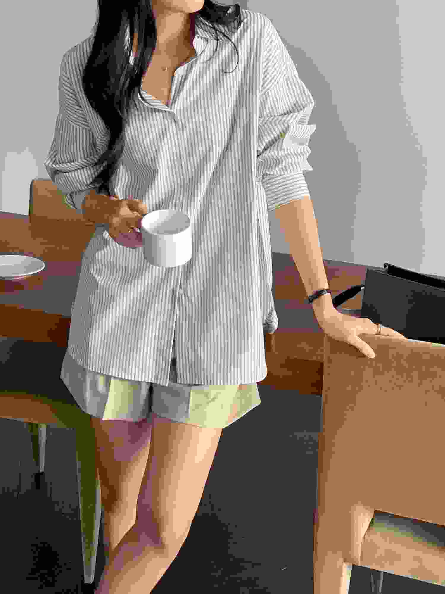 SATURDAY東大門代購女裝新品推薦時尚26春夏熱賣襯衫蕾絲衫SATURDAY襯衫/蕾絲衫