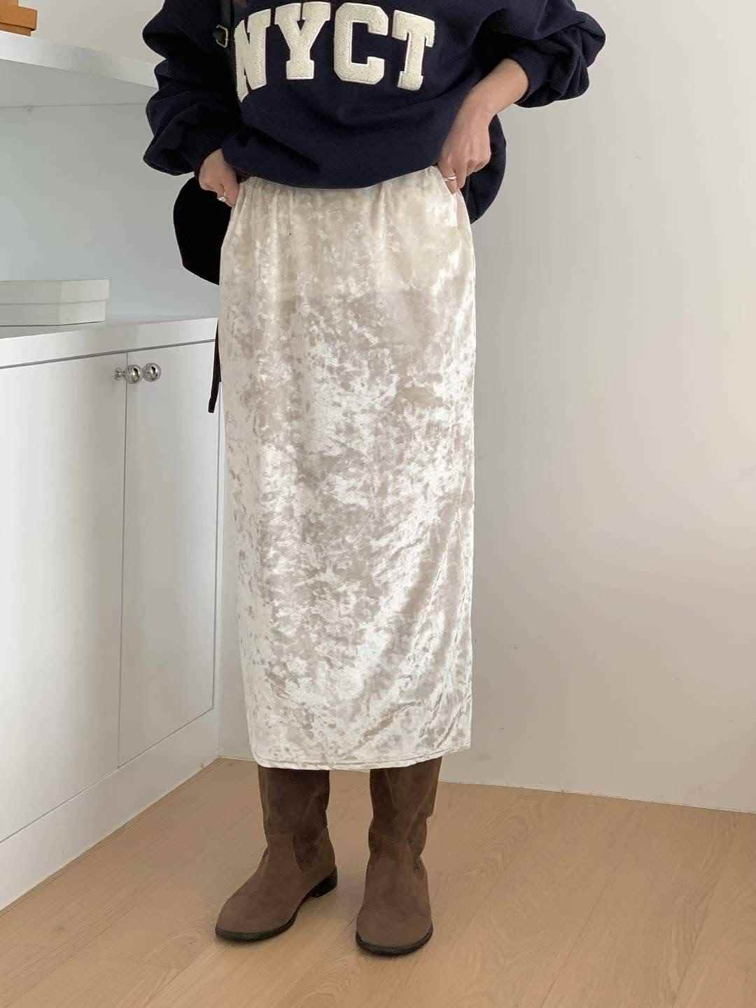 SATURDAY韓國代購女裝新品時尚職業休閑熱賣26春夏真品長裙SATURDAY長裙