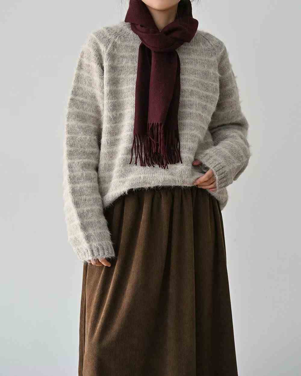 VIVACITY韓國直郵女裝新款熱賣26春夏時尚針織衫不含圍巾VIVACITY針織衫