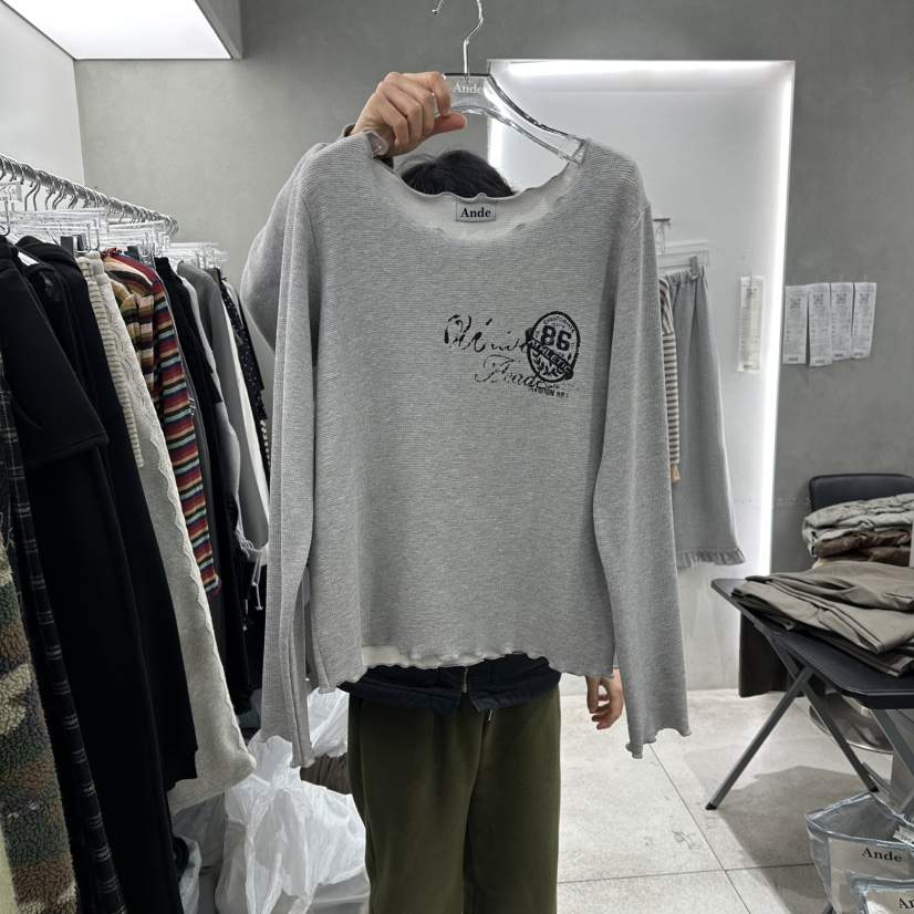 ANDE東大門直郵女裝新款職業休閑時尚人氣熱賣推薦長袖T恤Ande長袖T恤