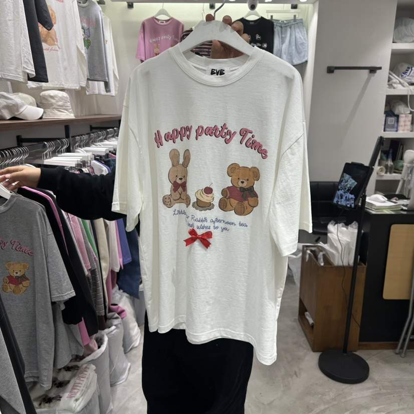 EVE東大門直郵女士新款26春季休閑推薦人氣職業熱賣時尚T恤EVET恤