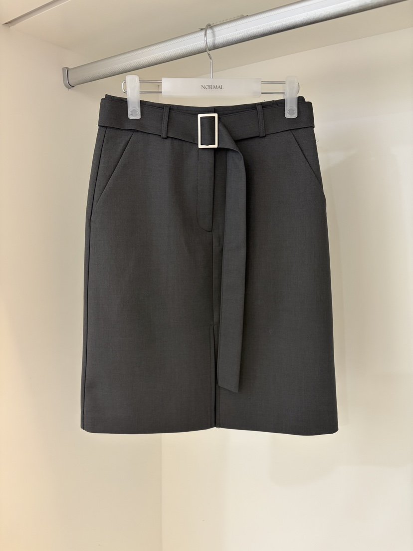 NORMAL東大門代購女士新品26春季人氣半身裙中短裙含腰帶NORMAL半身裙/中短裙