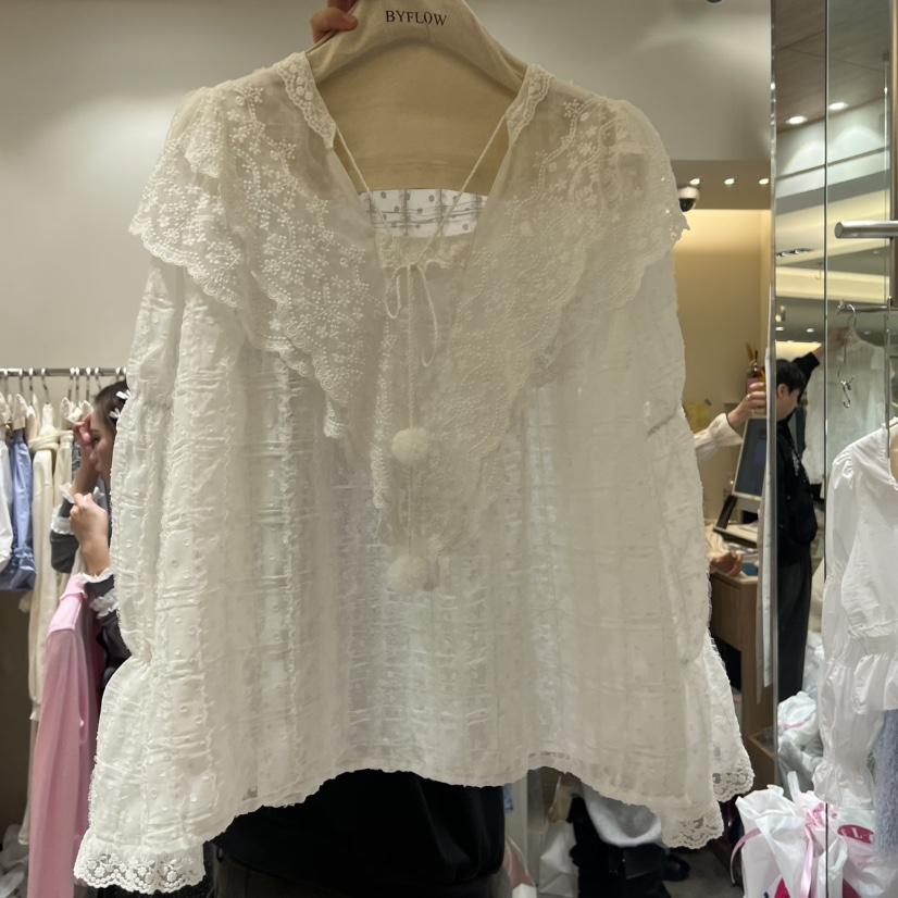 BY FLOW東大門實拍女裝新品熱賣時尚職業26春季襯衫蕾絲衫BY FLOW襯衫/蕾絲衫