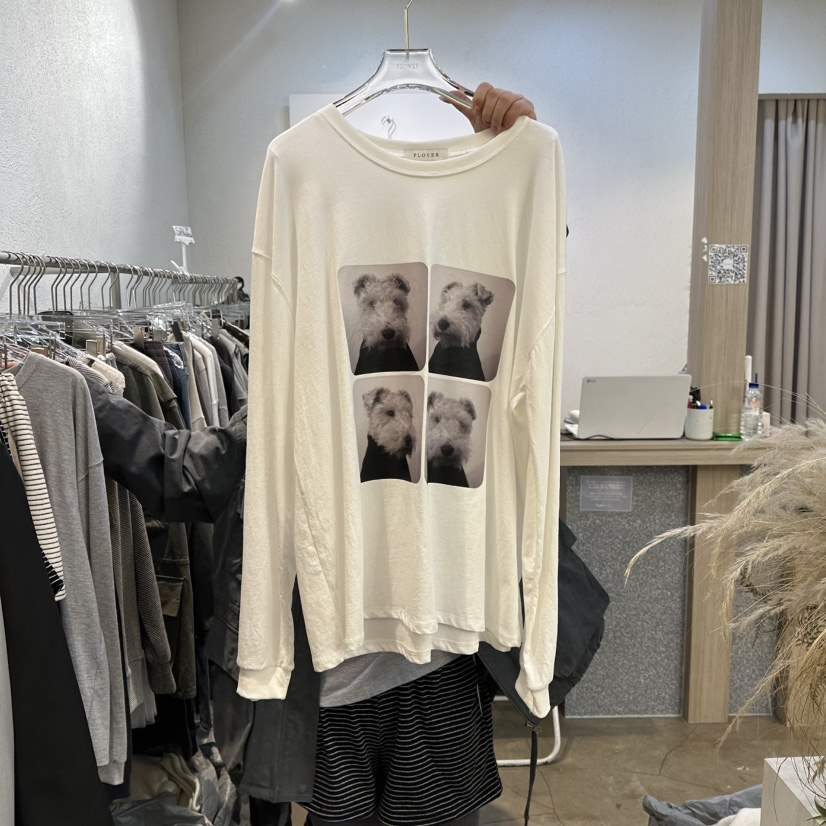 PLOVER韓國直郵女士新品職業26春季熱賣推薦時尚人氣長袖T恤PLO_VER長袖T恤