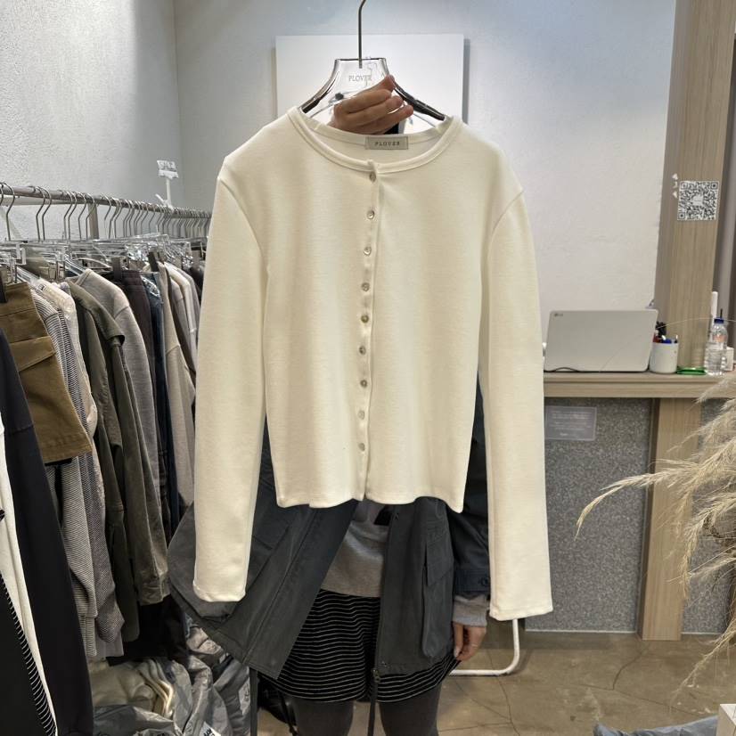 PLOVER東大門直郵女士新品26春季休閑職業推薦時尚針織衫PLO_VER針織衫