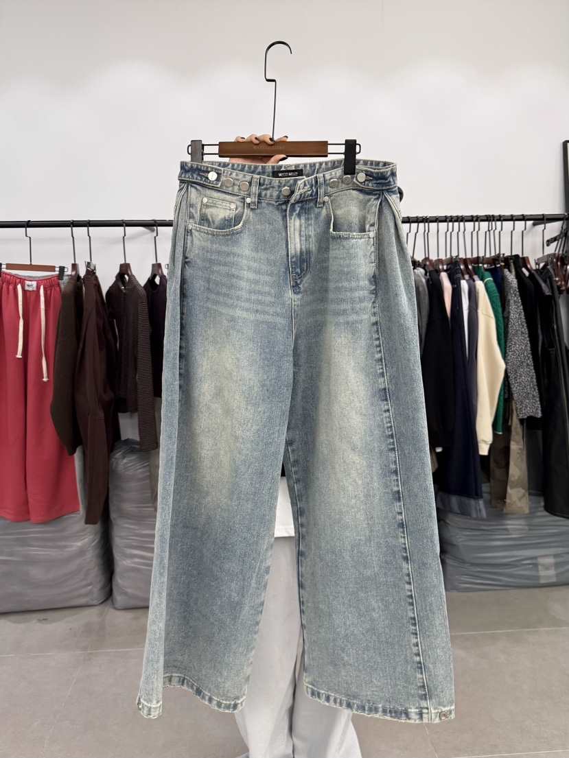 WATERMELON韓國代購女士新款26春季熱賣時尚職業人氣牛仔褲WATER MELON牛仔褲