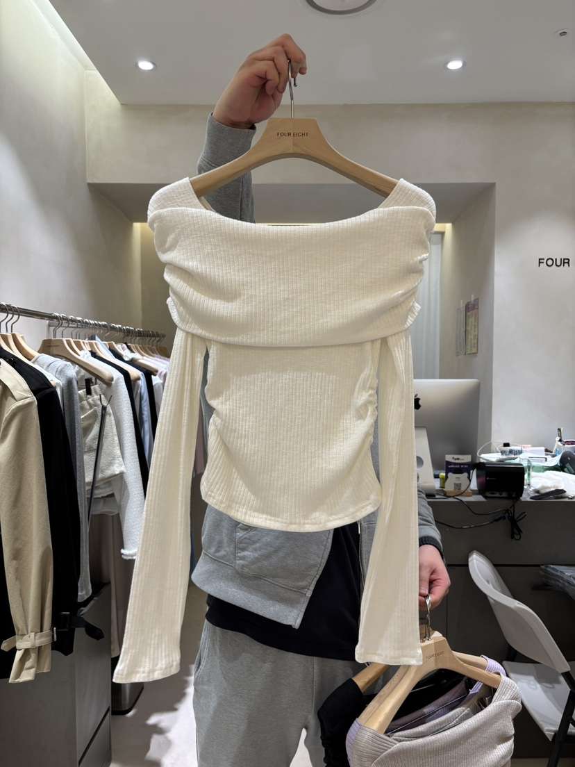 FOUREIGHT東大門實拍女士新品時尚推薦人氣職業26春季長袖T恤FOUR EIGHT長袖T恤