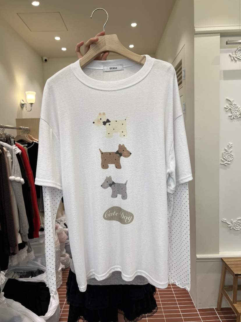 BE&amp;BE東大門實拍女裝新品26春季時尚人氣休閑長袖T恤BE&be長袖T恤