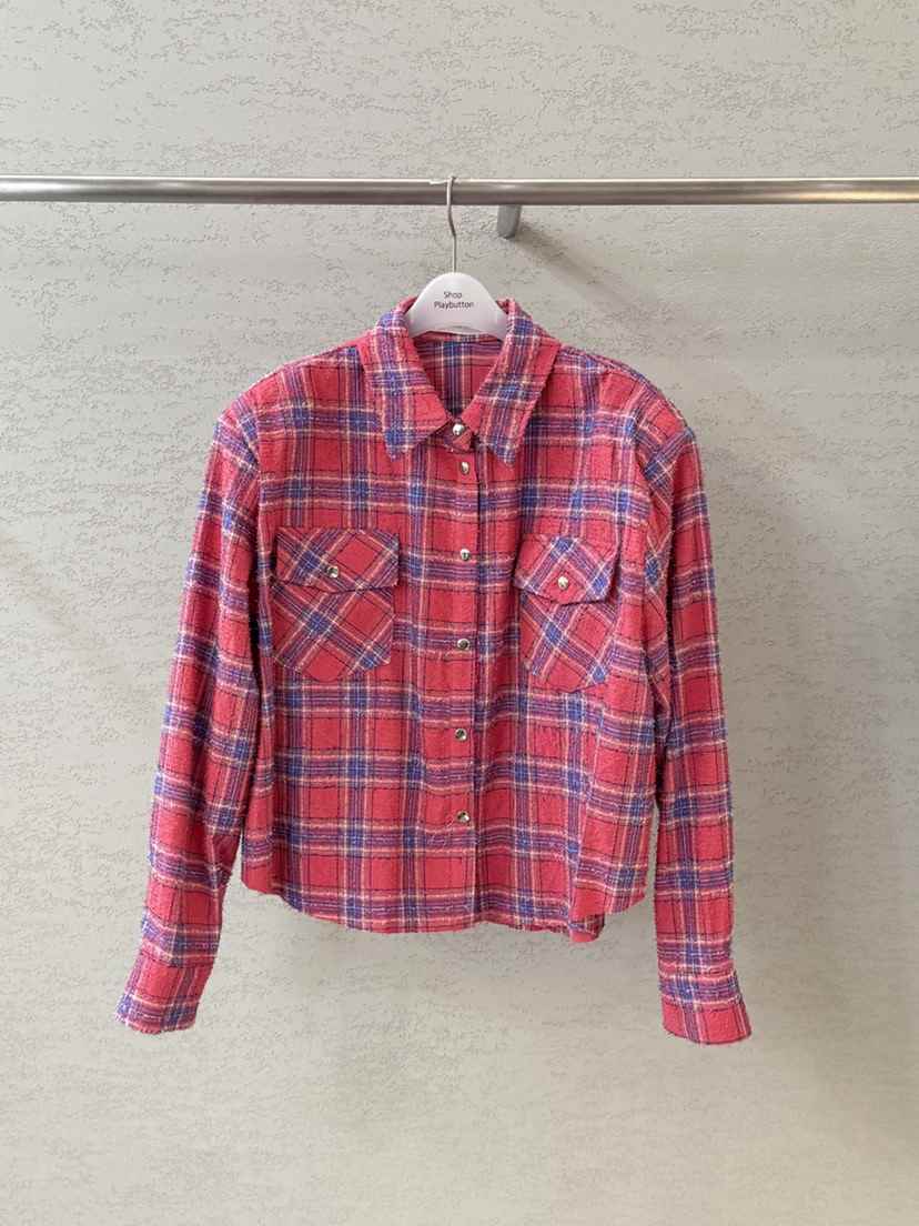 PLAYBUTTON-P東大門代購女裝新品熱賣人氣推薦襯衫蕾絲衫PLAYBUTTON襯衫/蕾絲衫