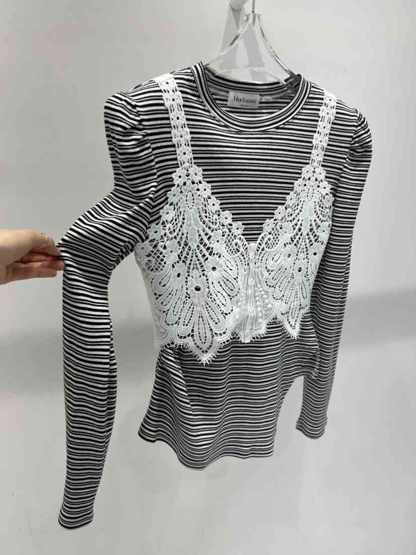 BLUE BANANA韓國直郵女士新品職業時尚推薦長袖T恤兩件套BLUE BANANA長袖T恤