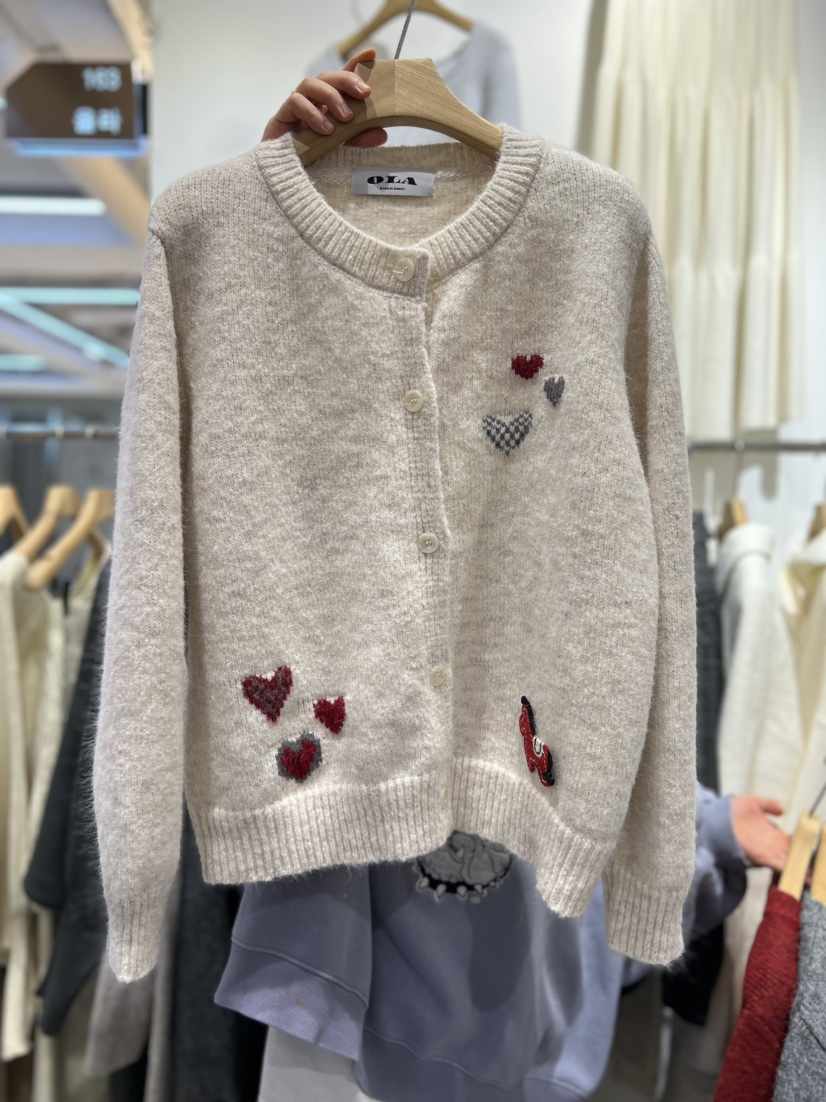 OLA韓國代購女裝新品職業休閑推薦人氣熱賣26春季時尚針織衫mellor/OLA針織衫