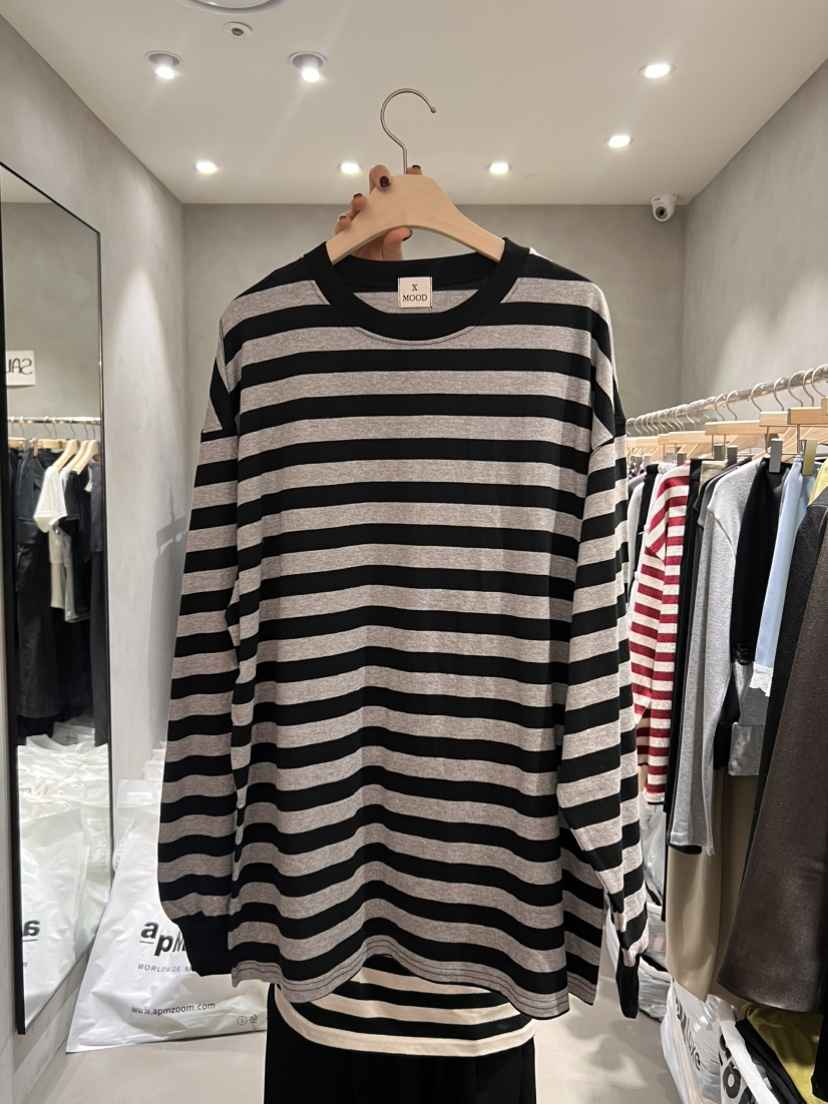 X-MOOD東大門實拍女士新品26春季人氣休閑熱賣職業長袖T恤X-MOOD長袖T恤