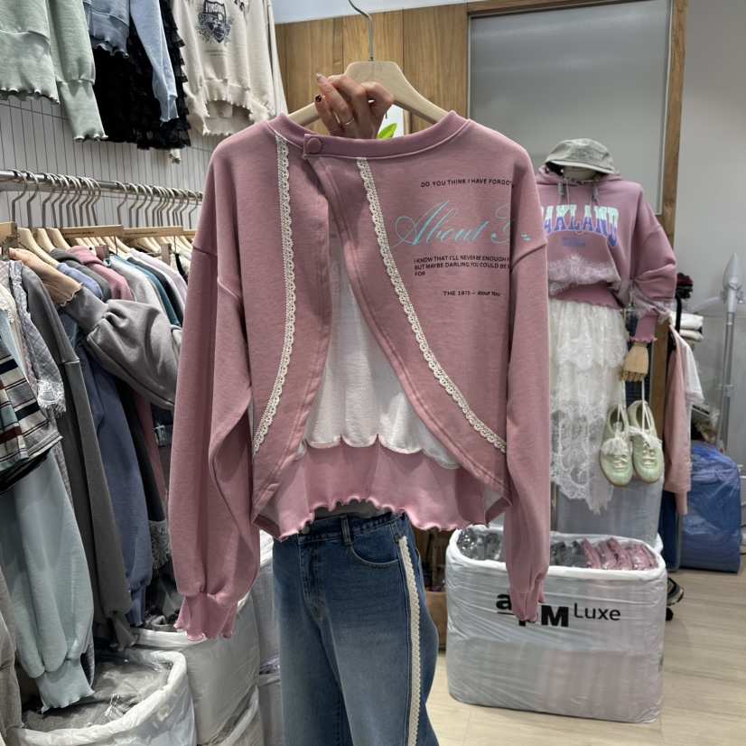 MARI CO東大門實拍女裝新品休閑熱賣職業推薦衛衣兩面穿MARI CO衛衣