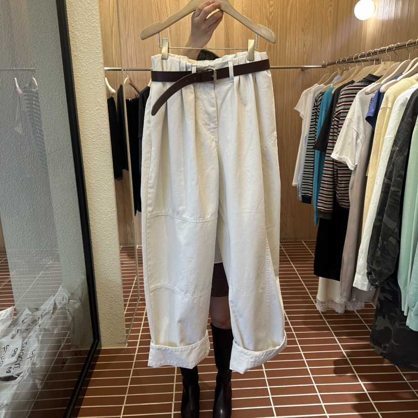 CHOI-L韓國直郵女士新品休閑26春季時尚休閑褲不含腰帶棉CHOI休閑褲