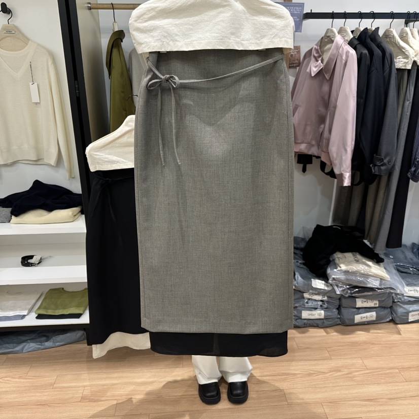 MUYBIEN東大門直郵女士新款26春季人氣時尚熱賣職業推薦長裙MUYBIEN長裙