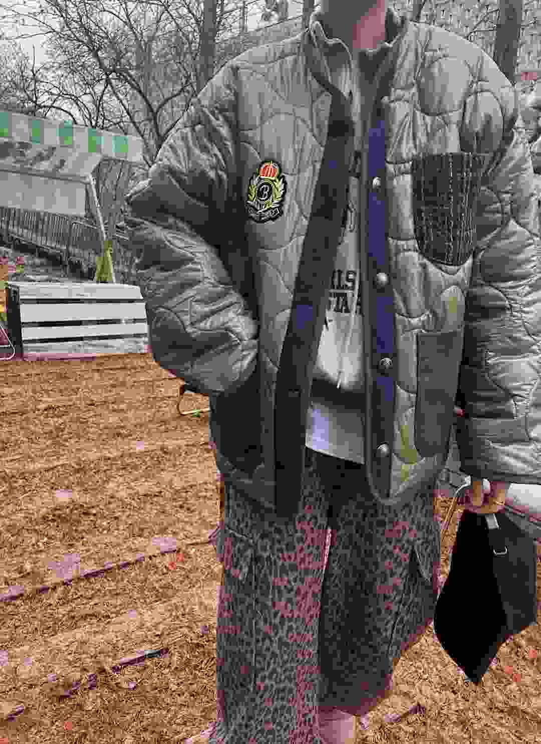 LAGRASS東大門代購女士新品熱賣職業26春夏時尚短款棉服填充LAGRASS短款棉服