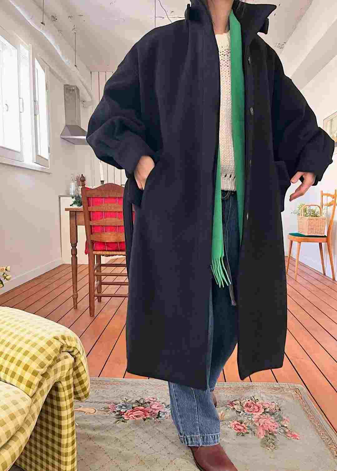 LAGRASS東大門直郵女士新款時尚26春夏推薦中長款大衣含腰帶LAGRASS中長款大衣