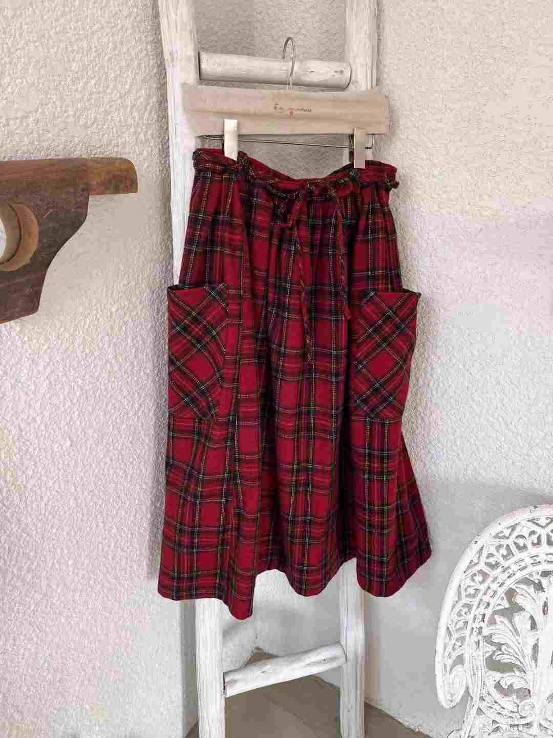 LAGRASS東大門代購女士新款人氣推薦真品熱賣休閑長裙格子LAGRASS長裙