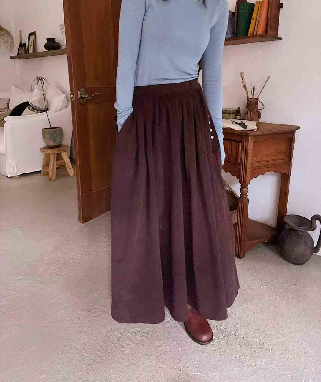 LAGRASS韓國直郵女士新款推薦休閑真品時尚熱賣長裙燈芯絨LAGRASS長裙